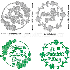 2 шт. 2 стиля День Святого Патрика трафареты для резки углеродистой стали DIY-WH0309-725