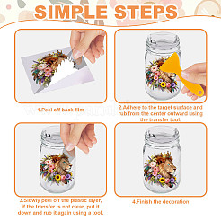 56 pezzo di carta sagomata in plastica con tema animali&nbsp;DIY-GL0007-15