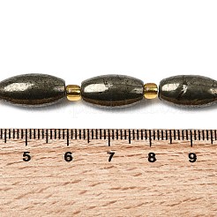 Природного пирита бисер нитей&nbsp;G-Z131-A01-02