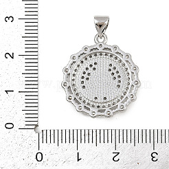 Латунные микро проложить кубического циркония подвески&nbsp;KK-P323-11H-P01