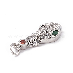 Латунные микро проложить кубического циркония подвески KK-P224-04P