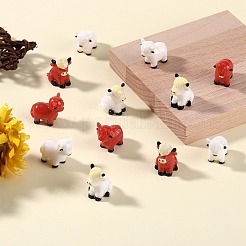 20 pieza de figuras de yak de resina de 4 estilos.&nbsp;CRES-SZ0001-44