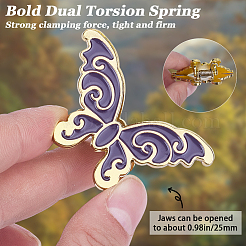 Зажимы из сплава&nbsp;AJEW-WH20017-89G-01