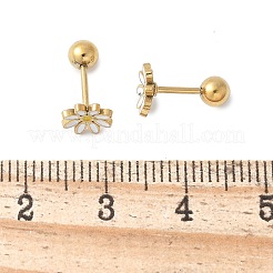 Orecchini a bottone in acciaio inossidabile 304 per donna&nbsp;EJEW-E603-03G
