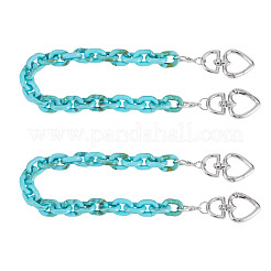 2 Stück Acryl-Gliederketten zur Taschenverlängerung&nbsp;HJEW-TAC0142