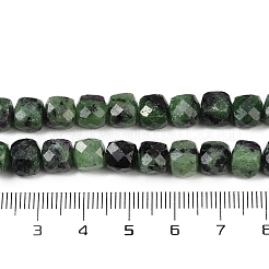 Натуральный рубин в цоизита бусин пряди G-H078-C39-6mm