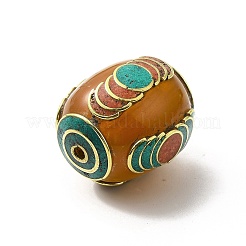 Медные бусины из пчелиного воска KK-H437-07AG