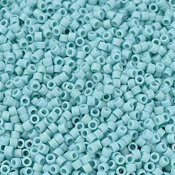 MIYUKIデリカビーズ小  シリンダー  日本製シードビーズ  15/0  （dbs1595)マット不透明なオパールab  1.1x1.3mm  穴：0.7mm  約35000PCS /ボトル  10 G /ボトル&nbsp;SEED-JP0008-DBS1595