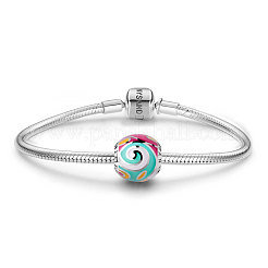 Rondell rhodiniert 925 Sterling Silber Mystic Sky&nbsp;TS-C-038