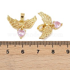 Латунные микро проложить кубического циркония подвески KK-F908-02G-02