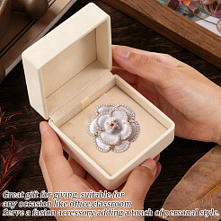 Clips en alliage de fleurs&nbsp;AJEW-WH20130-221A-02