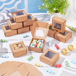 Квадратные бумажные складные подарочные коробки&nbsp;LS-CON-WH0094-46B-01