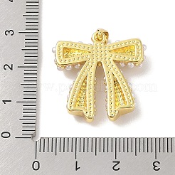 Покрытие стойки латунные подвески из АБС-пластика с жемчугом&nbsp;LS-KK-S380-05G