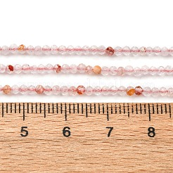 Нити бусин из натурального железистого кварца G-B142-A01-2mm