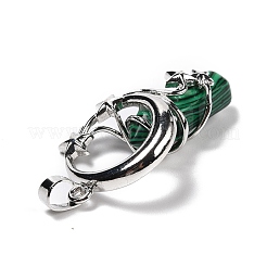 Синтетические малахитовые остроконечные подвески&nbsp;G-I0322-03P-01