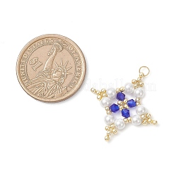 7 шт. подвески-звезды из стеклянных бусин&nbsp;PALLOY-MZ01165