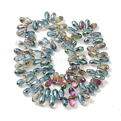 Стеклянные бусины с гальваническим покрытием &nbsp;EGLA-B006-01A-HP02