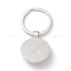 Porte-clés en verre de style fierté&nbsp;LS-KEYC-F033-01G