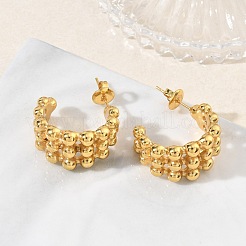 Orecchini a perno spessi a forma di bolla in acciaio inossidabile 304 per donna&nbsp;EJEW-K333-27G