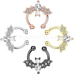 Piercing para tabique nasal con clip de acero inoxidable 316L&nbsp;WG4B0C3-03