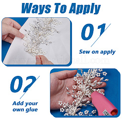 1 упаковка наборов шпилек для волос из цинкового сплава и смолы со стразами&nbsp;AJEW-FG0005-23