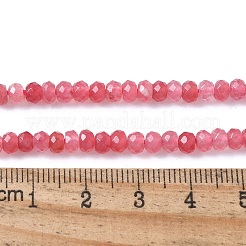 Gefärbte natürliche Malaysia Jade Rondelle Perlen&nbsp;G-E316-2x4mm-62