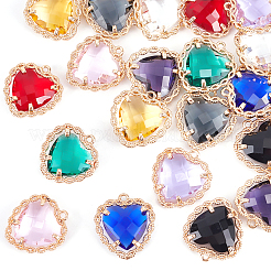 20шт 10 цвета стеклянные подвески&nbsp;GLAA-PH0001-29