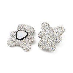 Ручной полимерной глины шариков Rhinestone CLAY-NH0001-12C