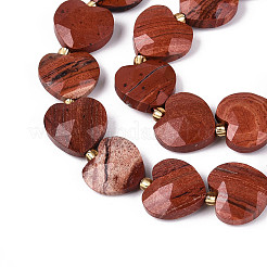 Натуральные красные яшмы бусы пряди&nbsp;G-P592-B17-01