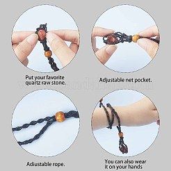 Регулируемый плетеный вощеный шнур для изготовления колье в макраме MAK-WH0008-02B