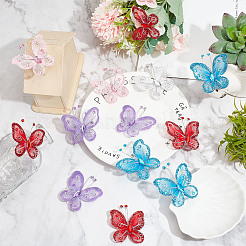 25 pz 5 colori decorazioni per nozze in organza&nbsp;DIY-GF0005-93