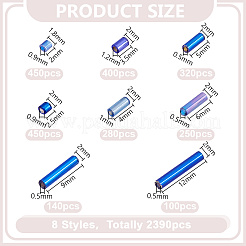 8 стиль стеклянные бусины&nbsp;SEED-HY0001-31