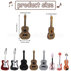 16шт 8 стиля акриловые подвески с принтом OACR-SZ0001-40