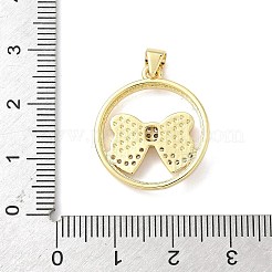 Латунные микропроволочные кубические циркониевые подвески из эмали&nbsp;KK-L239-038G