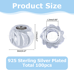 100 шт. Латунные бусины KK-HS0015-29S