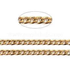 Цепи кубинские звенья из нержавеющей стали 304 с вакуумным покрытием pvd CHS-K016-02A-G