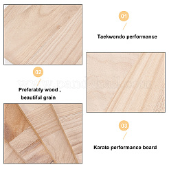 Tavole da rottura in legno rettangolari&nbsp;WOOD-WH0131-02C