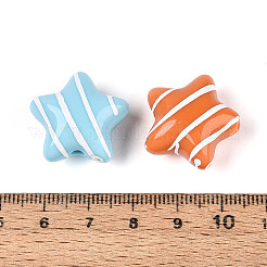 Непрозрачные акриловые и эмалевые бусины&nbsp;SACR-T018-19M