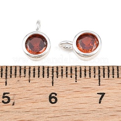 Charms in ottone zirconi a pavé di ottone&nbsp;KK-CBABC34-08S-01