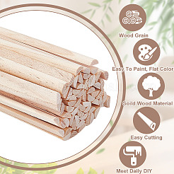 50 Stück Holz-Bastelstäbchen&nbsp;DIY-OC0013-82A