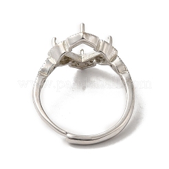 Регулируемые литые сеттинги площадку кольцо KK-C022-01G-P