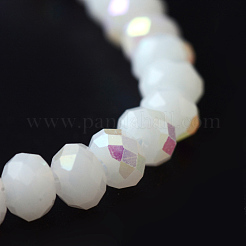 Гальванизированная сплошная цветная стеклянная нить из бисера&nbsp;EGLA-Q050-12mm-15