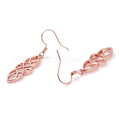 Orecchini pendenti in ottone&nbsp;EJEW-B002-04RG