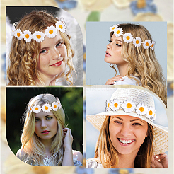 2 шт. тканевая повязка на голову с маленьким подсолнухом OHAR-CP0001-20B