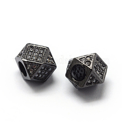 Стойки обшивки латунь кубического циркония бусы&nbsp;LS-ZIRC-S029-02B