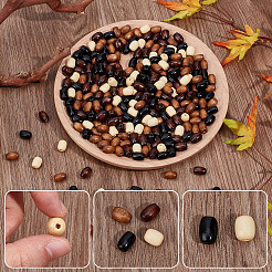 80 г 4-х цветных деревянных бусин&nbsp;WOOD-SC0002-18