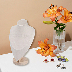 Подставки для ожерелий в форме бюста из бука&nbsp;NDIS-WH20010-02C