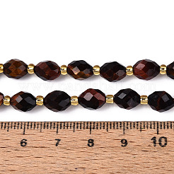 Натуральный красный тигровый глаз бисер пряди G-N342-35-8x6-04