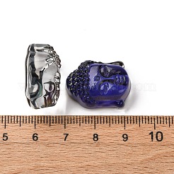 Стеклянные бусины GLAA-Q100-01C