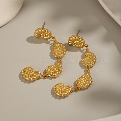 Серьги-гвоздики с кисточками из нержавеющей стали 304 TZ8504